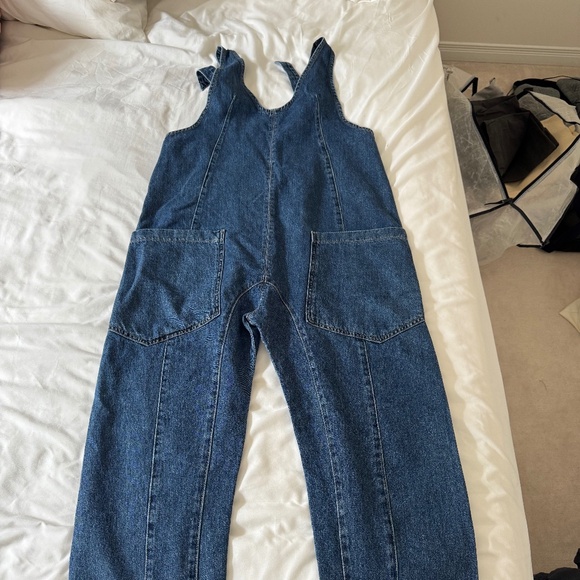 Free People x We The Free High Roller Jumpsuit in Sapphire - Picture 1 of 5